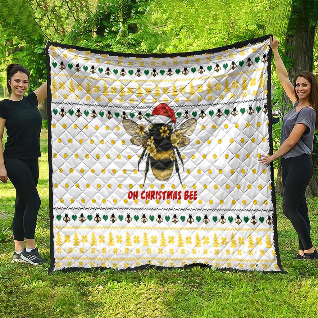Oh Christmas Bee Bee Christmas Quilt Xmas Holiday Patterns - Wonder Print Shop
