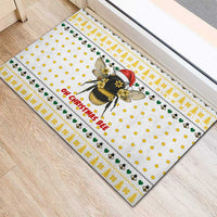 Oh Christmas Bee Bee Christmas Rubber Doormat Xmas Holiday Patterns - Wonder Print Shop