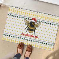 Oh Christmas Bee Bee Christmas Rubber Doormat Xmas Holiday Patterns - Wonder Print Shop