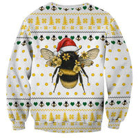 Oh Christmas Bee Bee Christmas Sweatshirt Xmas Holiday Patterns - Wonder Print Shop