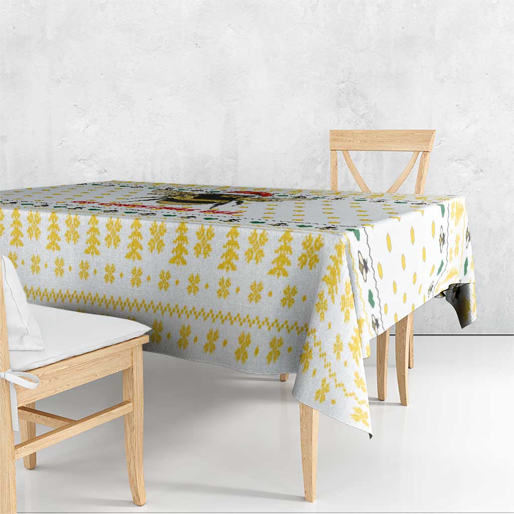 Oh Christmas Bee Bee Christmas Tablecloth Xmas Holiday Patterns - Wonder Print Shop