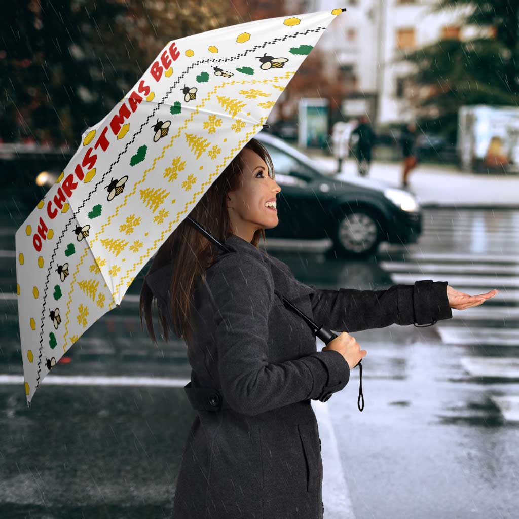 Oh Christmas Bee Bee Christmas Umbrella Xmas Holiday Patterns - Wonder Print Shop