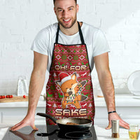 Oh For Fox Sake Christmas Apron Xmas Holiday Patterns - Wonder Print Shop