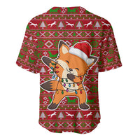Oh For Fox Sake Christmas Baseball Jersey Xmas Holiday Patterns - Wonder Print Shop