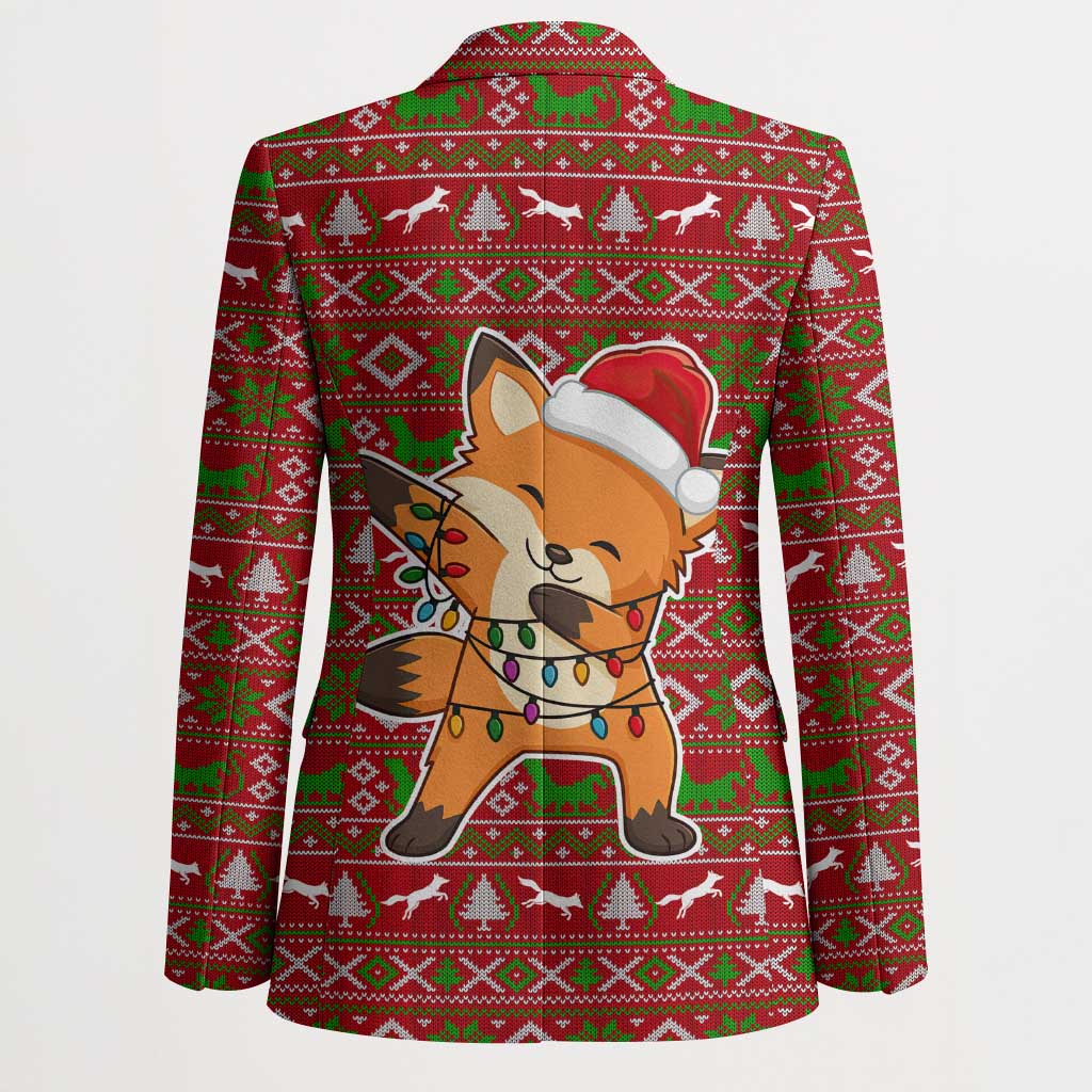 Oh For Fox Sake Christmas Blazer Xmas Holiday Patterns - Wonder Print Shop