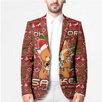Oh For Fox Sake Christmas Blazer Xmas Holiday Patterns - Wonder Print Shop