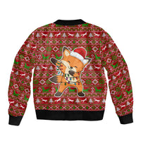 Oh For Fox Sake Christmas Bomber Jacket Xmas Holiday Patterns - Wonder Print Shop