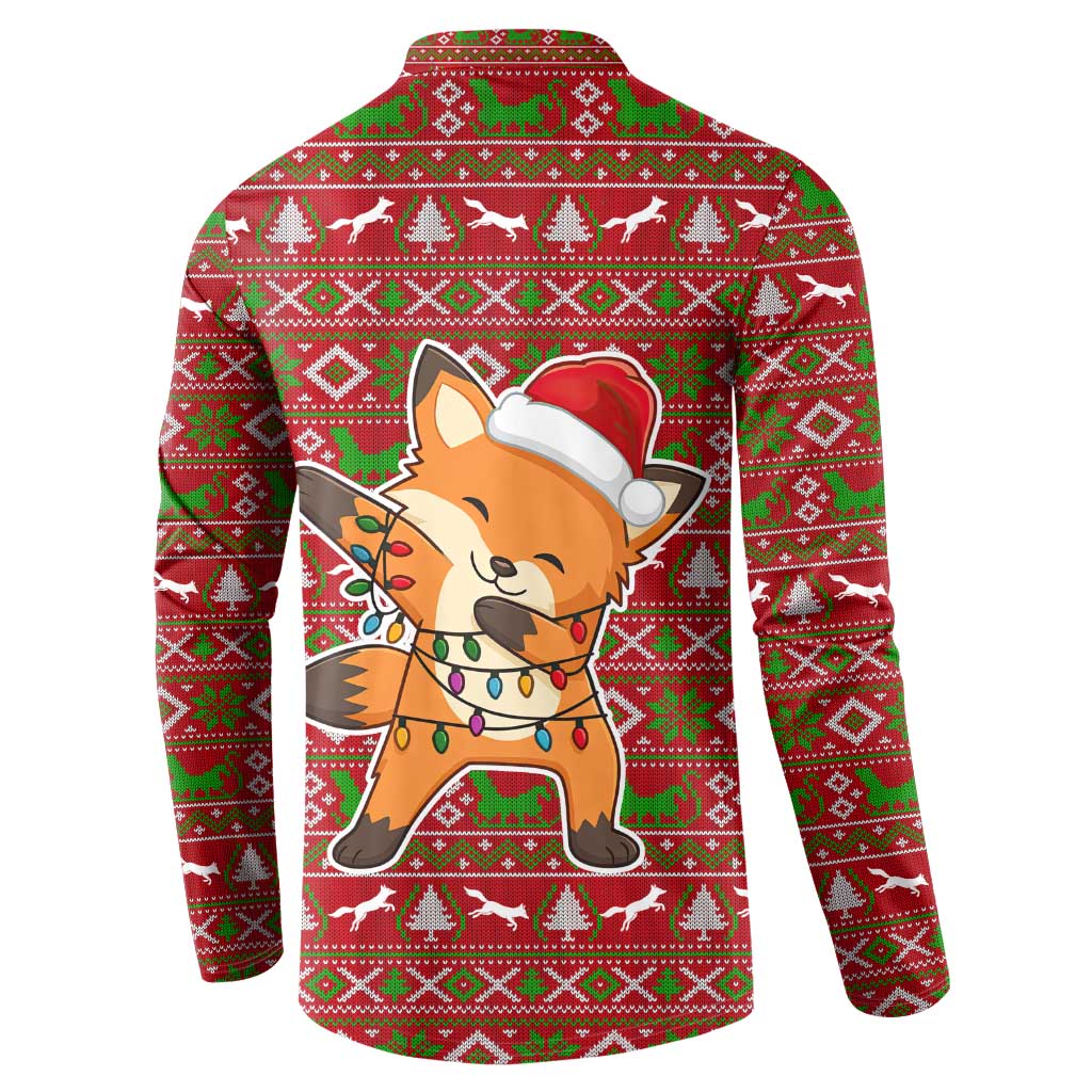 Oh For Fox Sake Christmas Button Sweatshirt Xmas Holiday Patterns - Wonder Print Shop