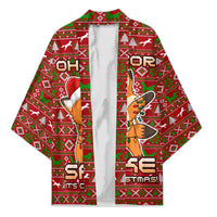 Oh For Fox Sake Christmas Kimono Xmas Holiday Patterns - Wonder Print Shop