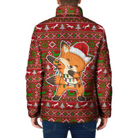 Oh For Fox Sake Christmas Padded Jacket Xmas Holiday Patterns - Wonder Print Shop