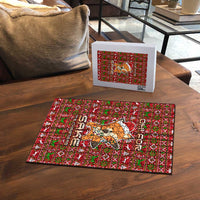 Oh For Fox Sake Christmas Puzzle Xmas Holiday Patterns - Wonder Print Shop