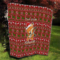 Oh For Fox Sake Christmas Quilt Xmas Holiday Patterns - Wonder Print Shop