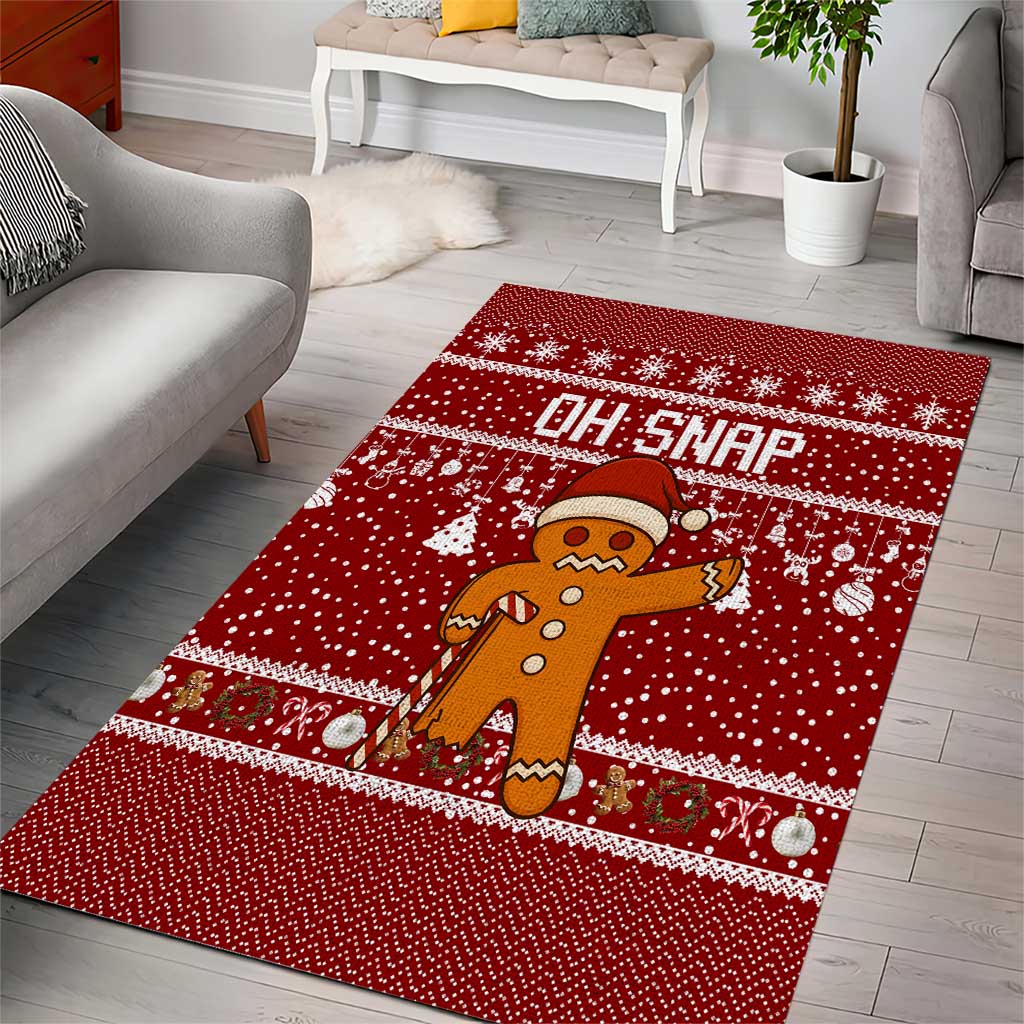 Oh Snap Christmas Area Rug Xmas Holiday Patterns - Wonder Print Shop