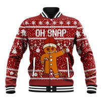 Oh Snap Christmas Baseball Jacket Xmas Holiday Patterns - Wonder Print Shop