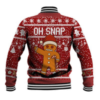 Oh Snap Christmas Baseball Jacket Xmas Holiday Patterns - Wonder Print Shop