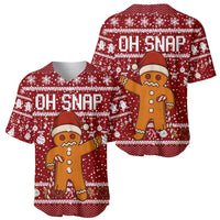 Oh Snap Christmas Baseball Jersey Xmas Holiday Patterns - Wonder Print Shop