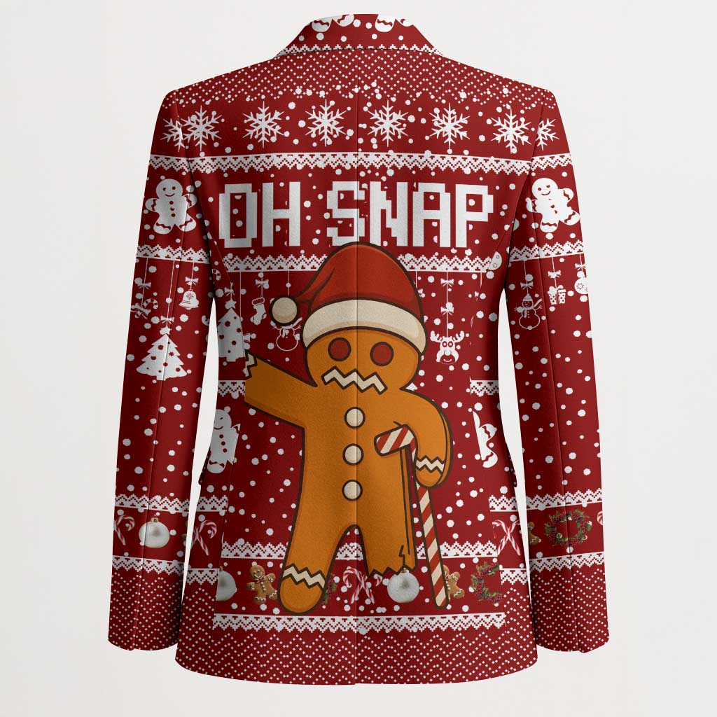 Oh Snap Christmas Blazer Xmas Holiday Patterns - Wonder Print Shop