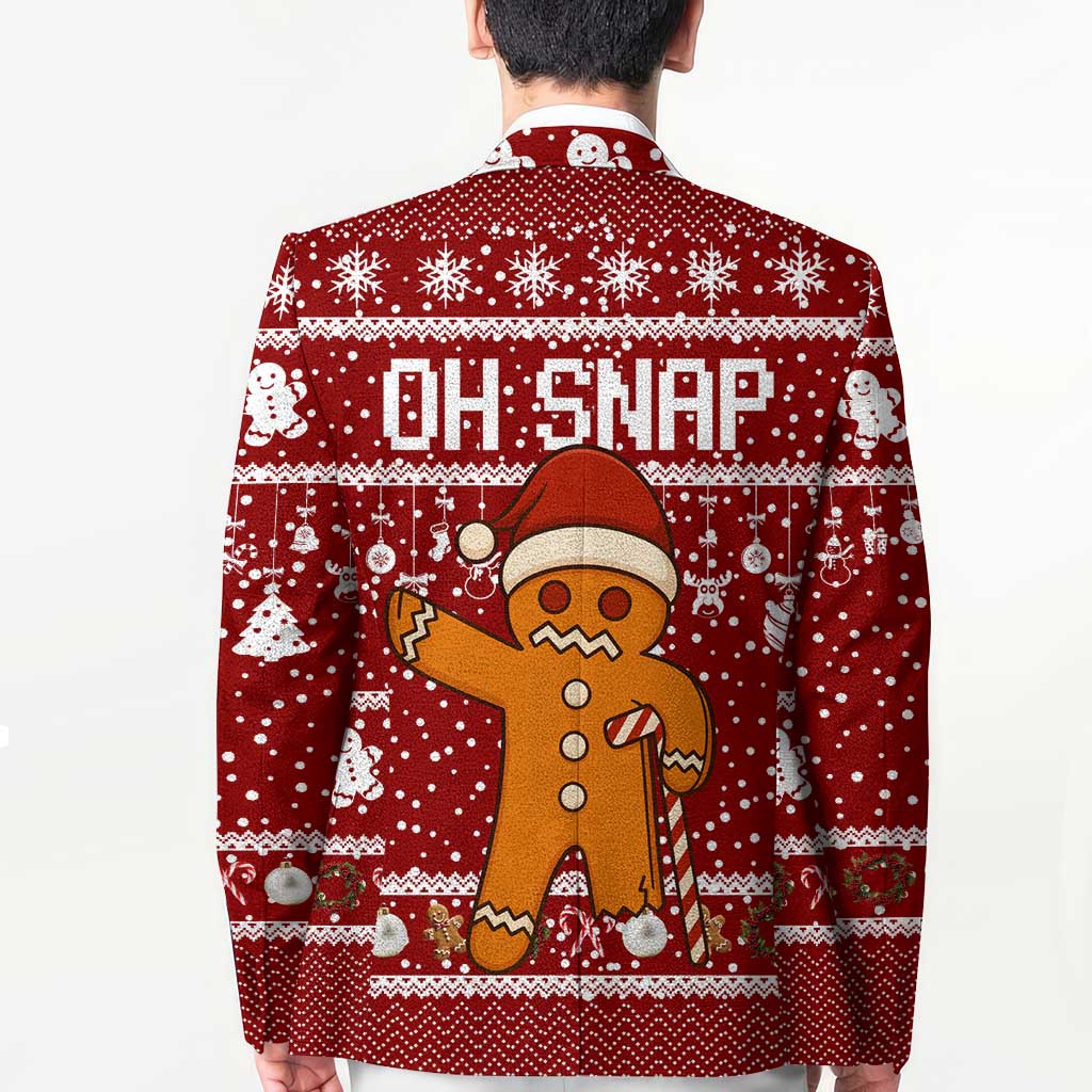 Oh Snap Christmas Blazer Xmas Holiday Patterns - Wonder Print Shop