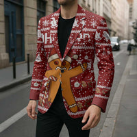 Oh Snap Christmas Blazer Xmas Holiday Patterns - Wonder Print Shop