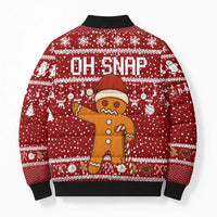 Oh Snap Christmas Bomber Puffer Jacket Xmas Holiday Patterns - Wonder Print Shop