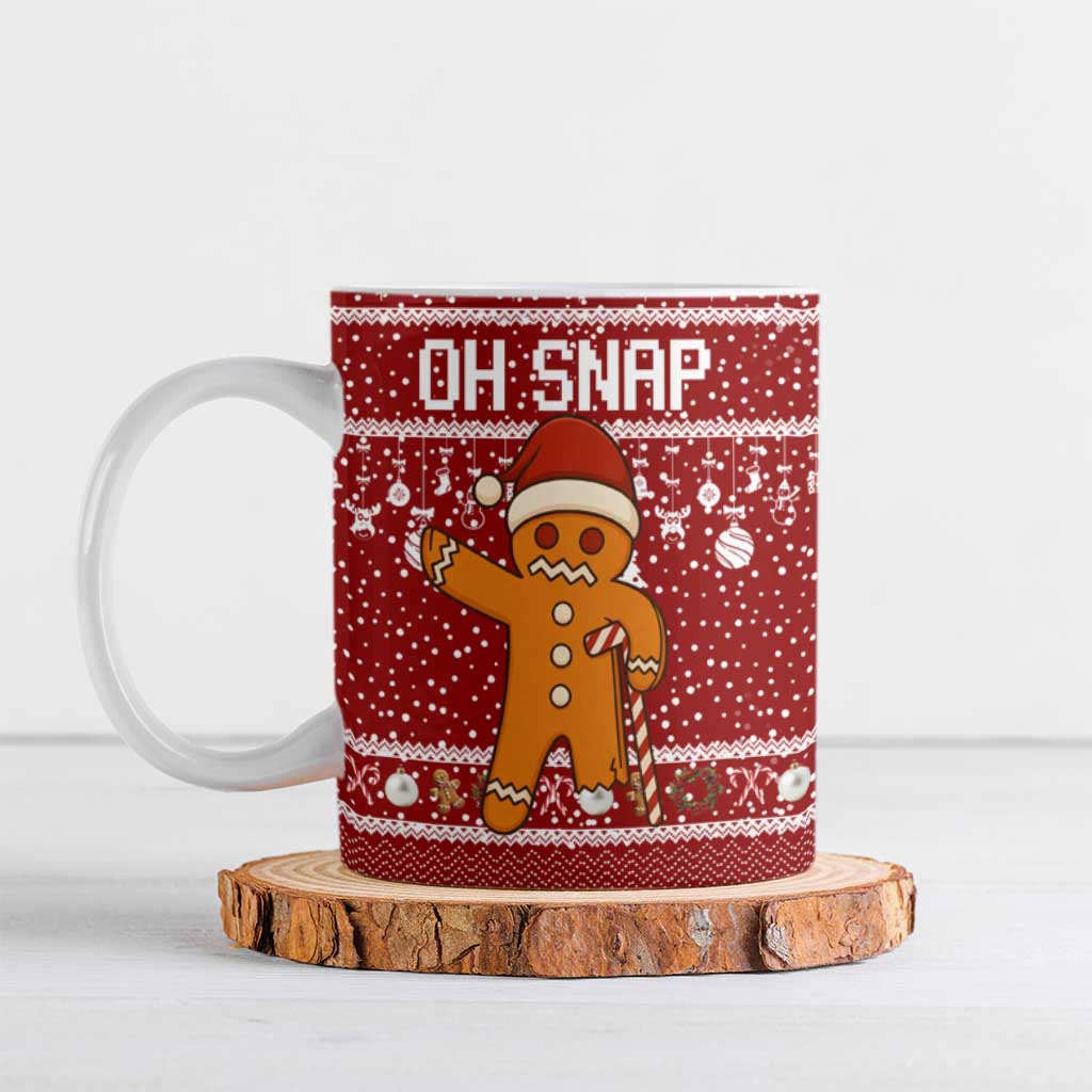 Oh Snap Christmas Ceramic Mug Xmas Holiday Patterns - Wonder Print Shop