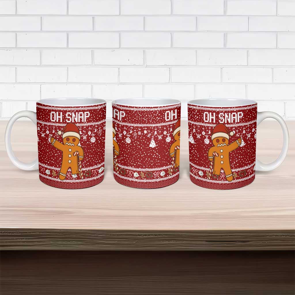 Oh Snap Christmas Ceramic Mug Xmas Holiday Patterns - Wonder Print Shop