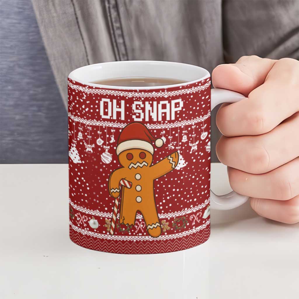 Oh Snap Christmas Ceramic Mug Xmas Holiday Patterns - Wonder Print Shop