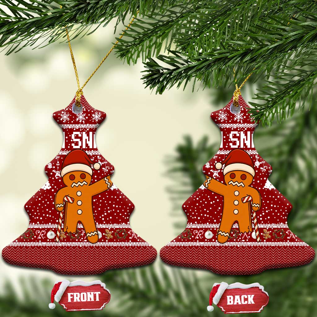 Oh Snap Christmas Ceramic Ornament Xmas Holiday Patterns - Wonder Print Shop