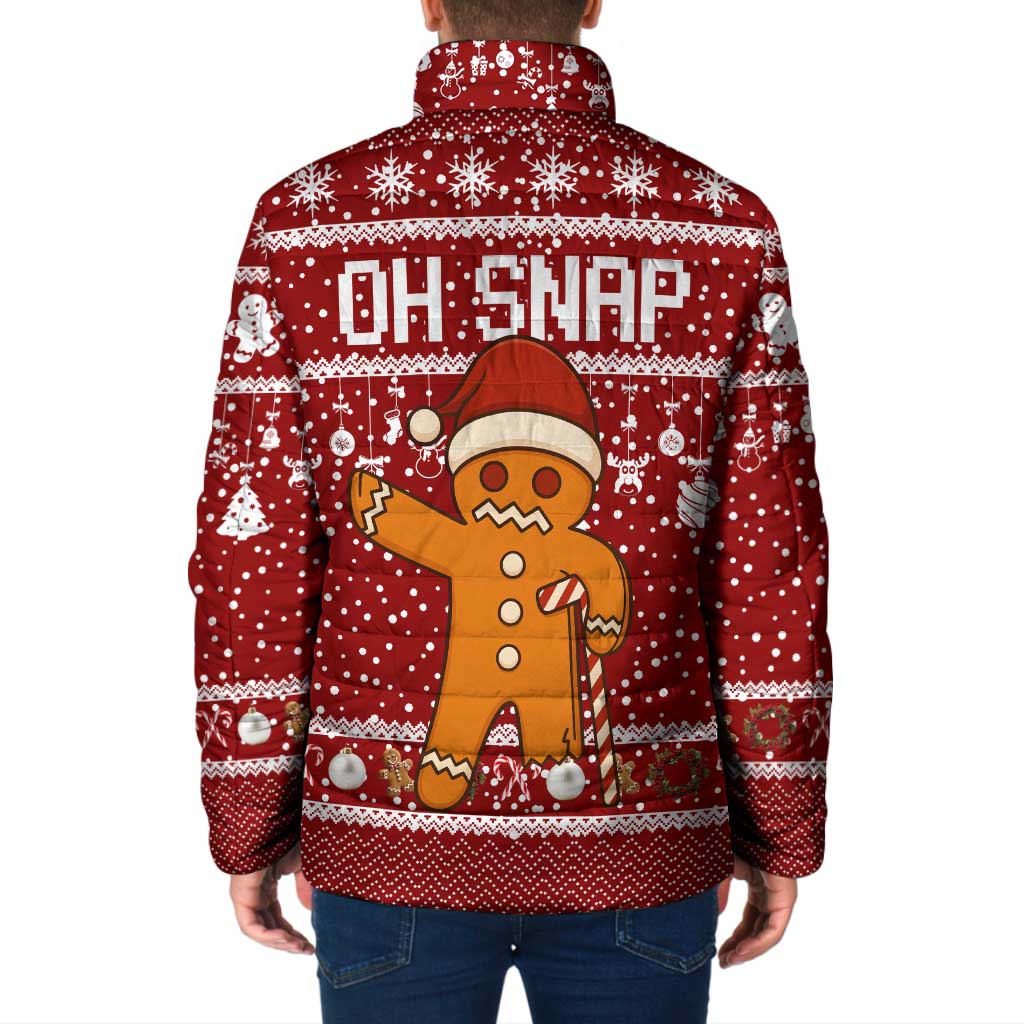 Oh Snap Christmas Padded Jacket Xmas Holiday Patterns - Wonder Print Shop