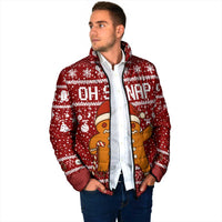 Oh Snap Christmas Padded Jacket Xmas Holiday Patterns - Wonder Print Shop