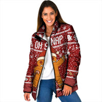 Oh Snap Christmas Padded Jacket Xmas Holiday Patterns - Wonder Print Shop