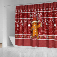 Oh Snap Christmas Shower Curtain Xmas Holiday Patterns - Wonder Print Shop