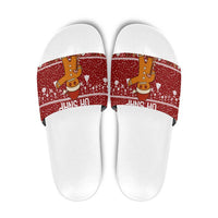 Oh Snap Christmas Slide Sandals Xmas Holiday Patterns - Wonder Print Shop