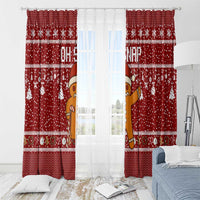 Oh Snap Christmas Window Curtain Xmas Holiday Patterns - Wonder Print Shop