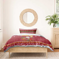 One More Night Santa Beer Christmas Bedding Set Xmas Holiday Patterns - Wonder Print Shop