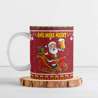 One More Night Santa Beer Christmas Ceramic Mug Xmas Holiday Patterns - Wonder Print Shop