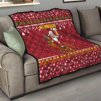 One More Night Santa Beer Christmas Quilt Xmas Holiday Patterns - Wonder Print Shop