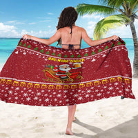 One More Night Santa Beer Christmas Sarong Xmas Holiday Patterns - Wonder Print Shop