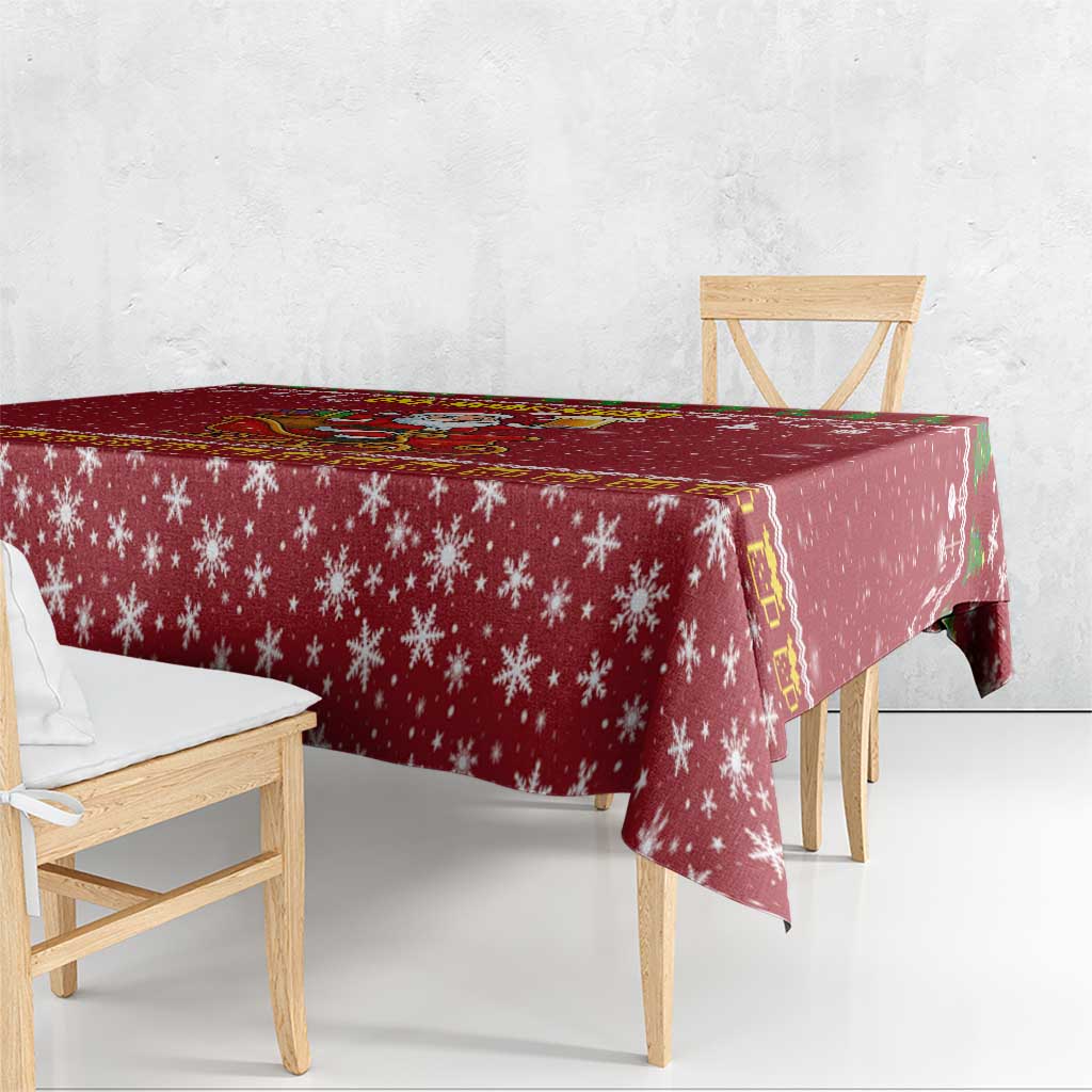 One More Night Santa Beer Christmas Tablecloth Xmas Holiday Patterns - Wonder Print Shop