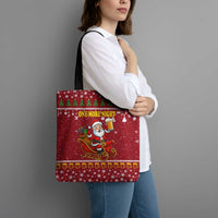 One More Night Santa Beer Christmas Tote Bag Xmas Holiday Patterns - Wonder Print Shop