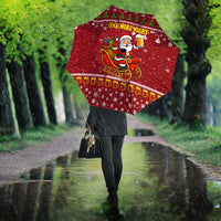 One More Night Santa Beer Christmas Umbrella Xmas Holiday Patterns - Wonder Print Shop