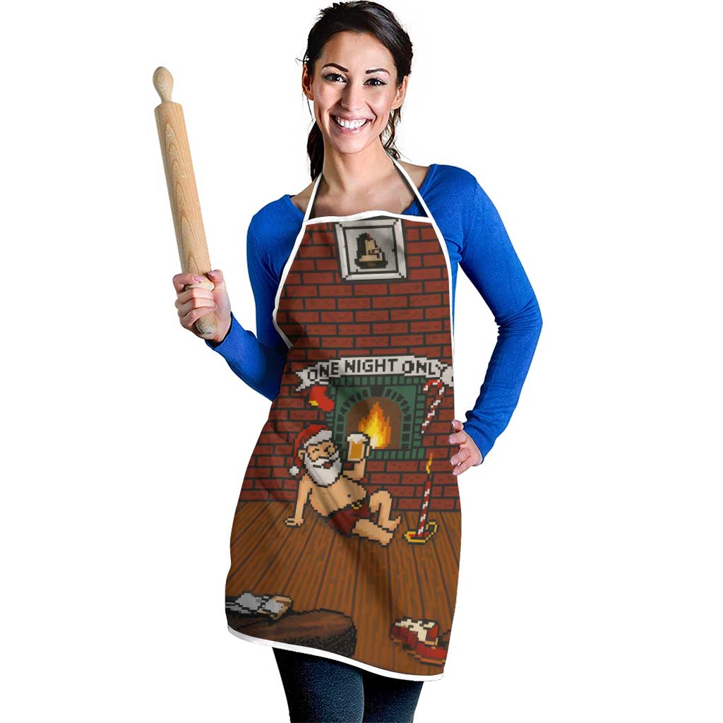 One Night Only Christmas Apron Xmas Holiday Patterns - Wonder Print Shop