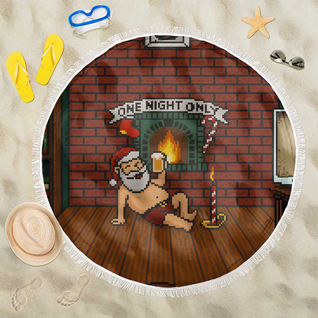 One Night Only Christmas Beach Blanket Xmas Holiday Patterns - Wonder Print Shop