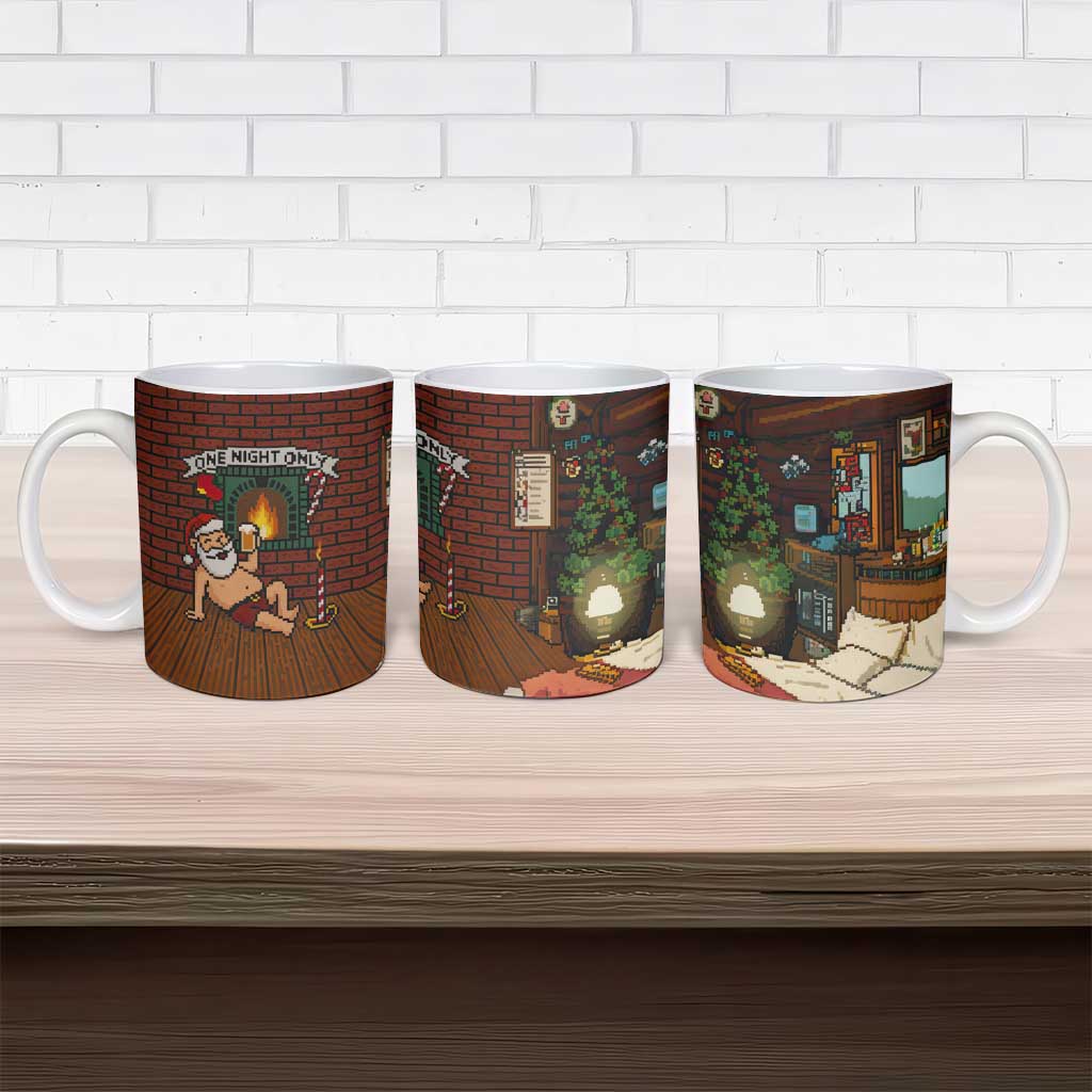 One Night Only Christmas Ceramic Mug Xmas Holiday Patterns - Wonder Print Shop