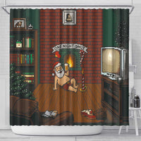 One Night Only Christmas Shower Curtain Xmas Holiday Patterns - Wonder Print Shop