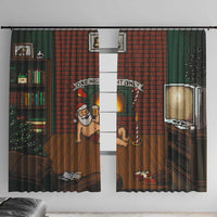 One Night Only Christmas Window Curtain Xmas Holiday Patterns - Wonder Print Shop