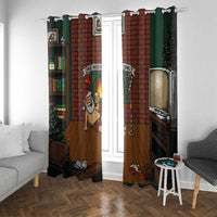One Night Only Christmas Window Curtain Xmas Holiday Patterns - Wonder Print Shop