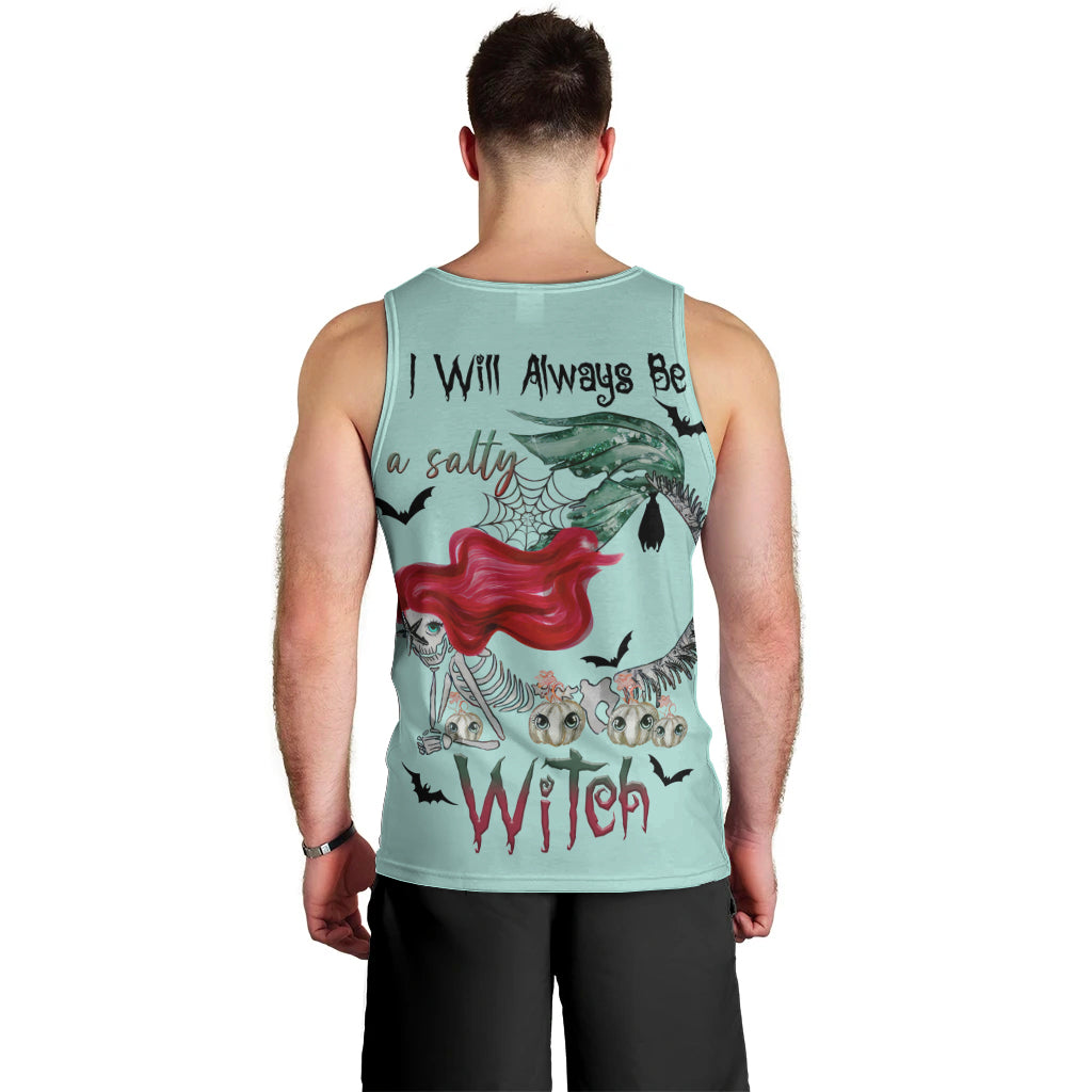 Salty Witch Mermaid Halloween Men Tank Top - Wonder Print Shop