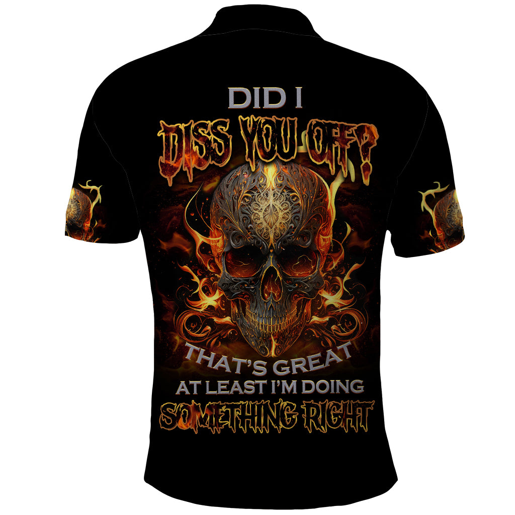 Did I Piss You Off Skull Filagree Polo Shirt - Wonder Print Shop