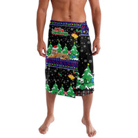 Malaysia Christmas Lavalava with Tiger Santa Hat Snowflakes and Holiday Tree Pattern - Wonder Print Shop